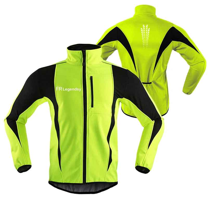 

Зимняя велосипедная куртка для мужчин, теплое флисовое Велосипедное пальто, одежда для горного и шоссейного велосипеда, ветрозащитная Водо...