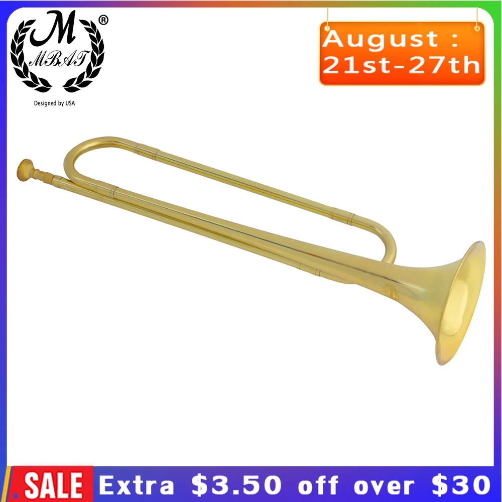 M MBAT Youth Horn Battle Trumpet Brass Musical Instrument Sc