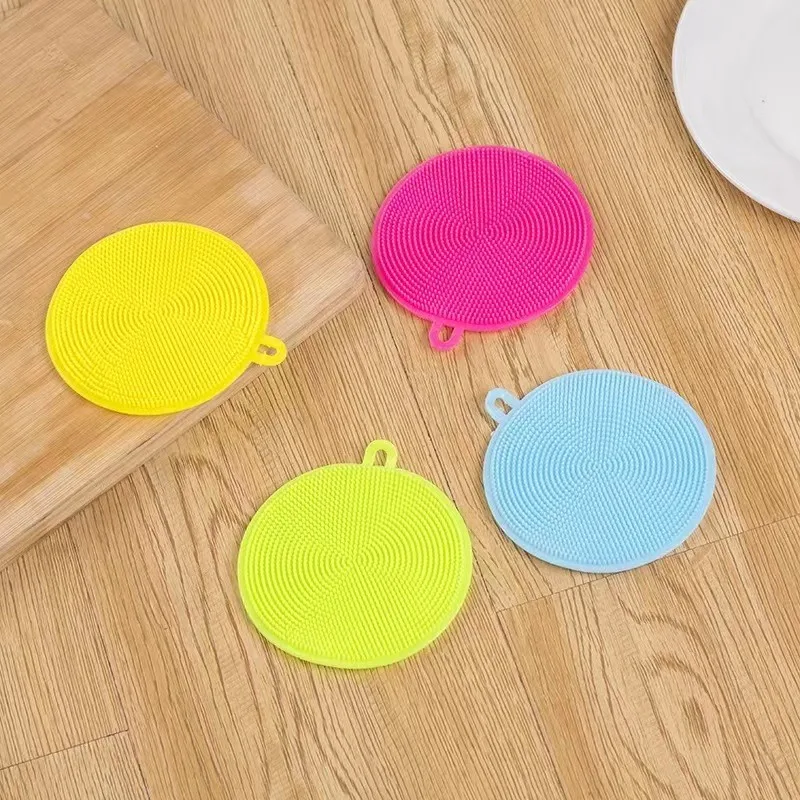 

Многофункциональная силиконовая щетка для посуды, нежирный чистящий коврик, кухонная тряпичная губка, домашняя щетка для мытья посуды и мисок.