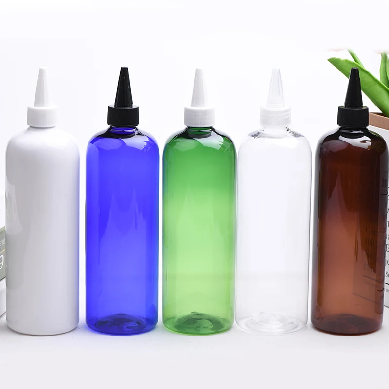 

15 шт., 500 мл, пустая Большая пластиковая бутылка с заостренной крышкой для мытья лица, гель для душа, жидкое мыло, шампунь, косметическая упаковка