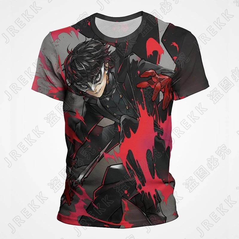 

Persona 5 Joker P5s Summer New Men's Women's Kids 3D Print Casual Cotton T-shirts Boy Gril Fashion Anime Short Sleeve Cool Tops
