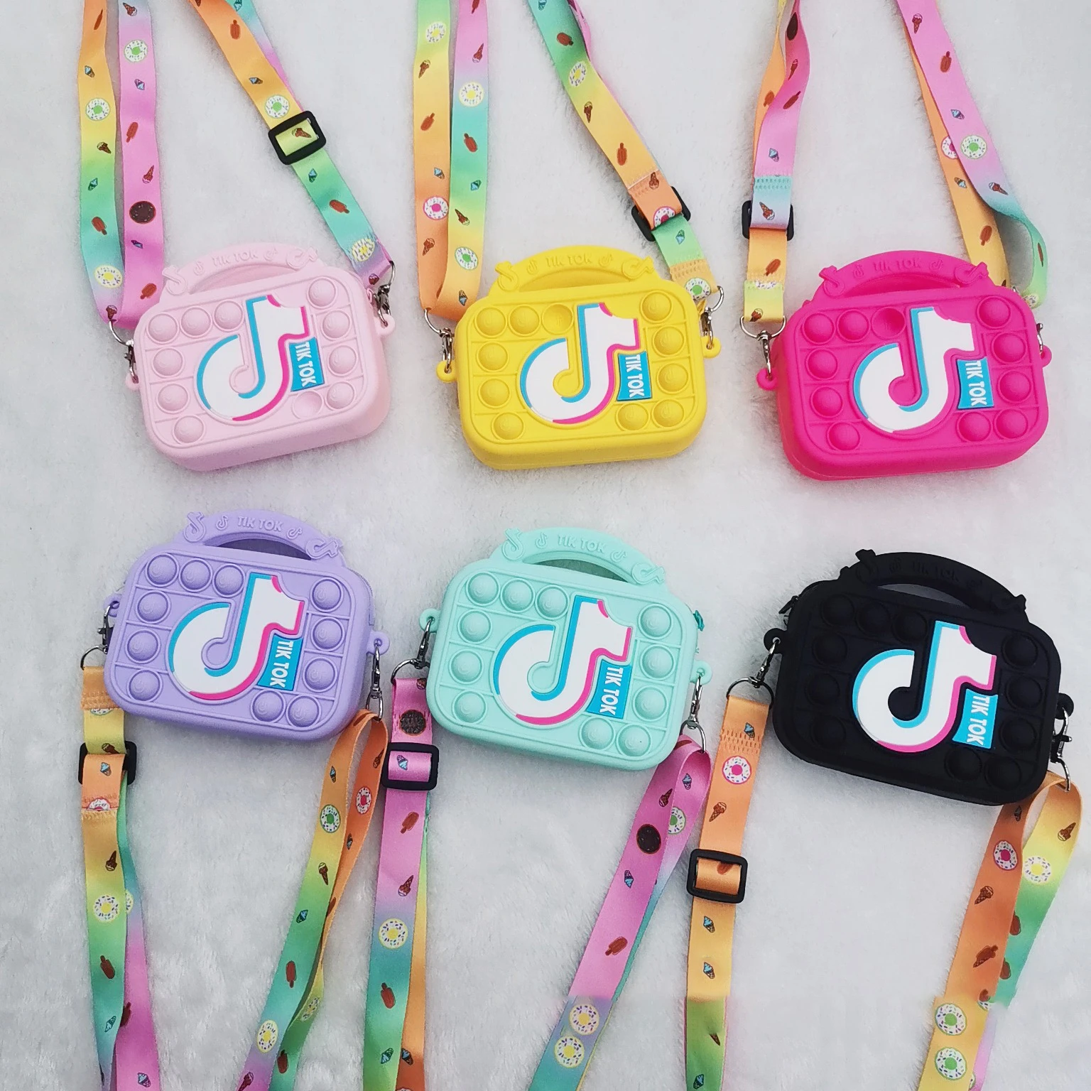 

Новые милые игрушки-антистресс Tiktok Pop It, снятие стресса, сжимаемые пузырьки, Детская сенсорная игрушка для снятия аутизма, подарок для детей