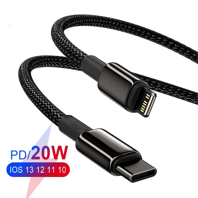 

NEW 20W PD USB Cable For IPhone 12 11 Pro XS Max XR X USB Type C Fast Charging Data Cable For Macbook IPad Mini Air Wire Cord
