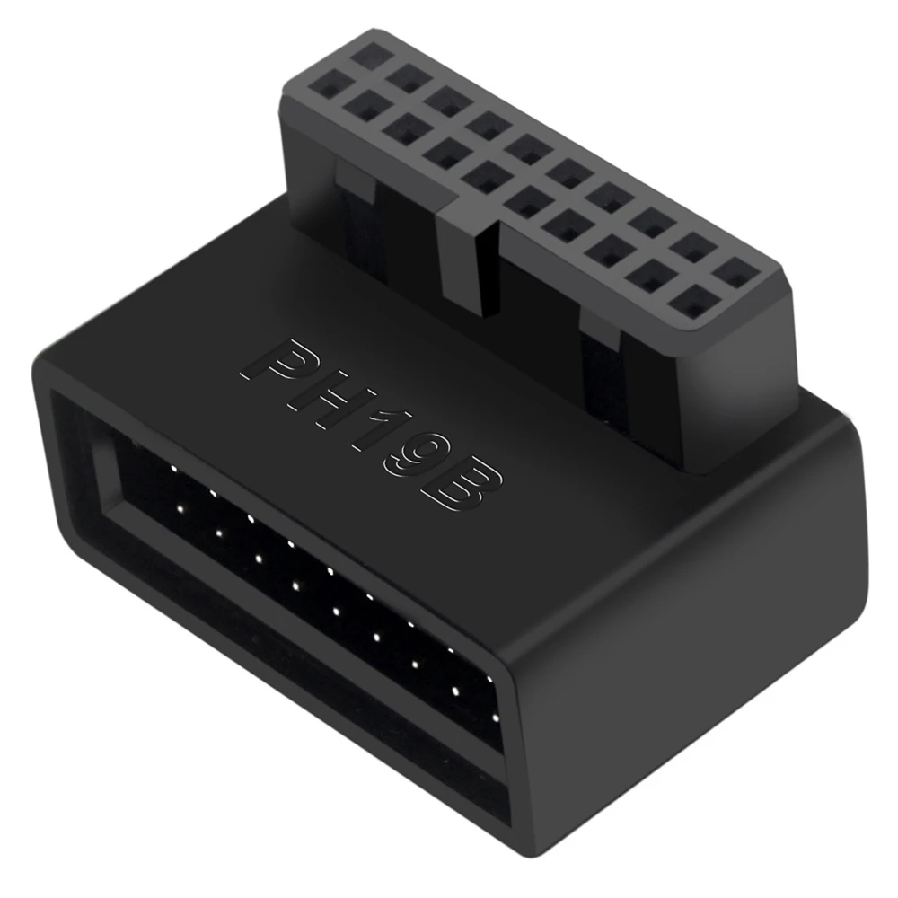 

PH19B USB 3.0 Internal Header USB3.0 19/20P Socket 90 Degree Adapter Converter for Computer Motherboard