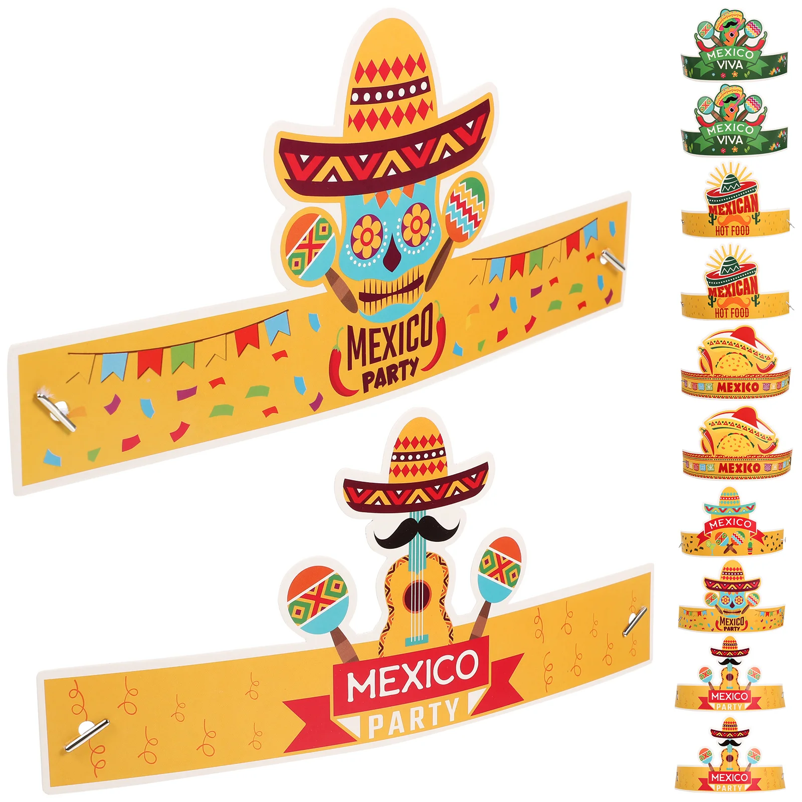 Cinco De Mayo шляпа карнавальные бумажные колпачки соломенные тканые модные детские