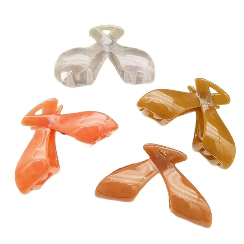 

2020 New Fashion Hair Claw Headwear for Women Quality Acrylic Crab for Hair Catch Hair Clips Summer Shower Ponutail Holder Disc