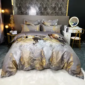 Egyptian Cotton Hotel Jacquard Bedding Set Luxury Queen King size Bedding  set Duvet Cover Bed Sheet spread Fitted solid lattice - AliExpress