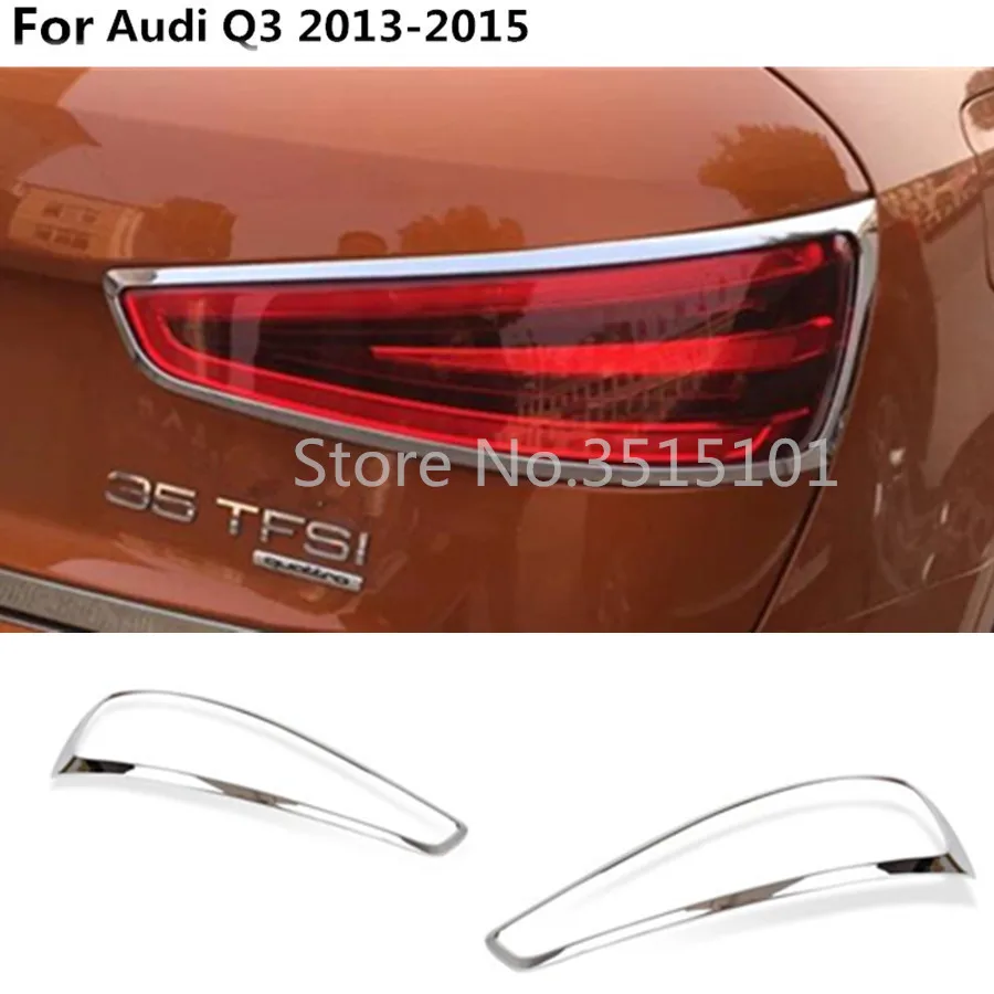 

4 шт., хромированные крышки для задсветильник фар Audi Q3 2013 2014 2015