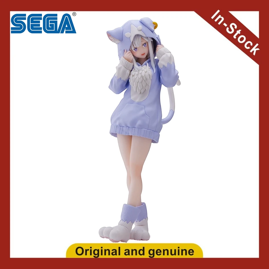 Фото 【UA】SEGA Luminasta Re:Zero Starting Life in Another World Эмилия: Фигурка в меховой парке, модель, игрушка, подарок №1