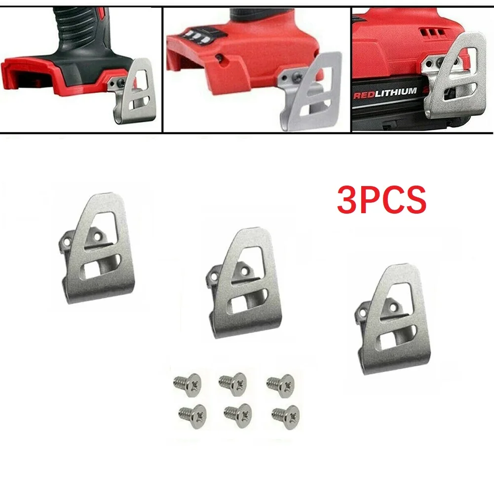 

3pcs Belt Clip Hooks With Screw For 18V 2604-22CT 2604-20 2604-22 Drills Impact Drivers Wrenches Power Tools Blet Hook
