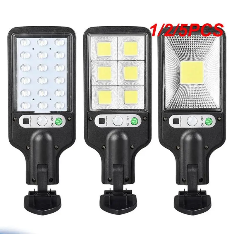 

1/2/5 шт. уличные фонари на солнечной батарее, уличная лампа с 3 фонариками, водонепроницаемый датчик движения, охранное освещение для сада, патио
