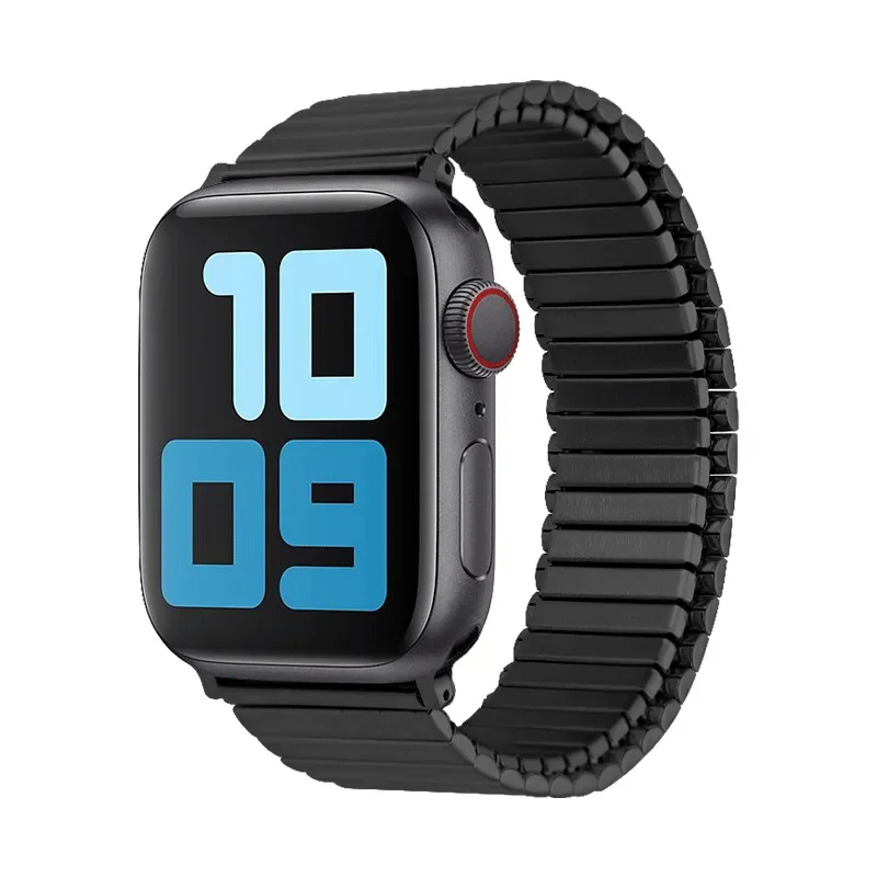 Роскошный ремешок из нержавеющей стали для Apple Watch 9 8 7 6 5 4 3 SE Модный металлический
