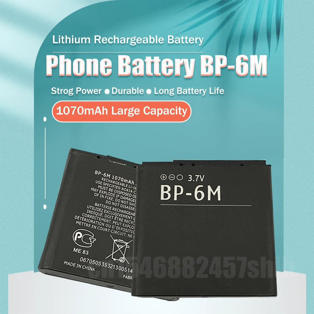 3 7 в 1070 мА · ч BP-6M BP6M BP 6M запасная фотобатарея для Nokia 6233 6280 6288 N73 N77 N93 N93S литиевые