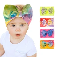 2021 new parent child hair band set 2pc mom and daughter headband newborn baby bow elastic headband baby accessories 0 6 years