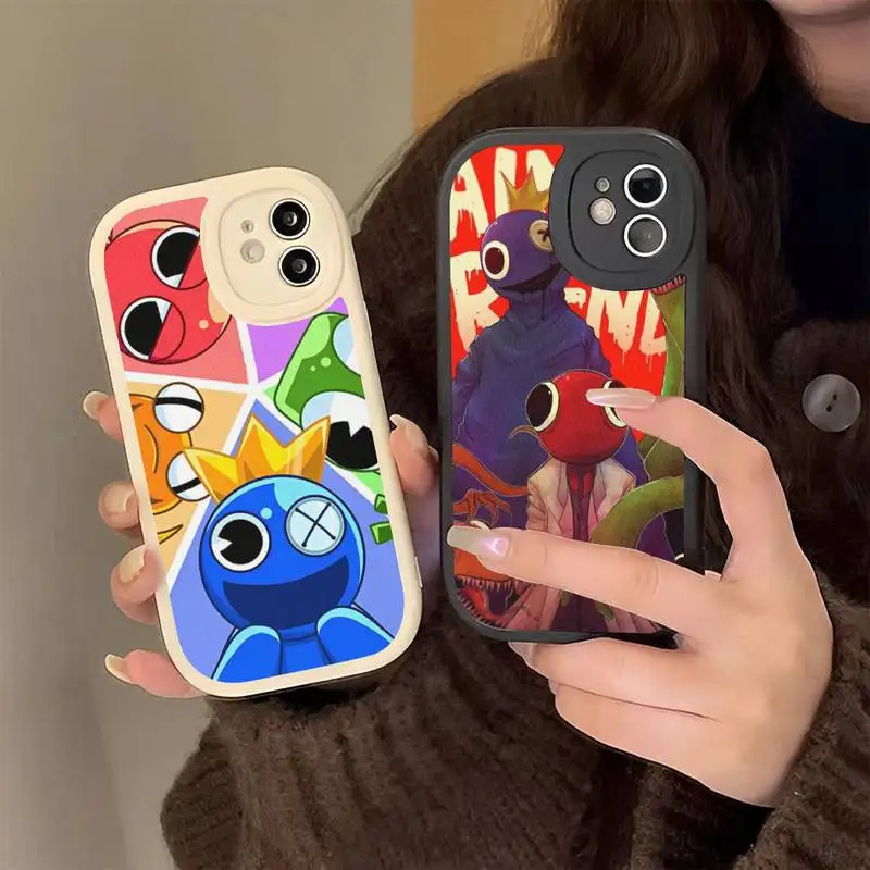 

Rainbow Friends Toy Cartoon Game Phone Case Leather Phone Case for iPhone 13 12 Mini 11 14 Pro Max Xs X Xr 7 8 Plus 6 6s Se 2022