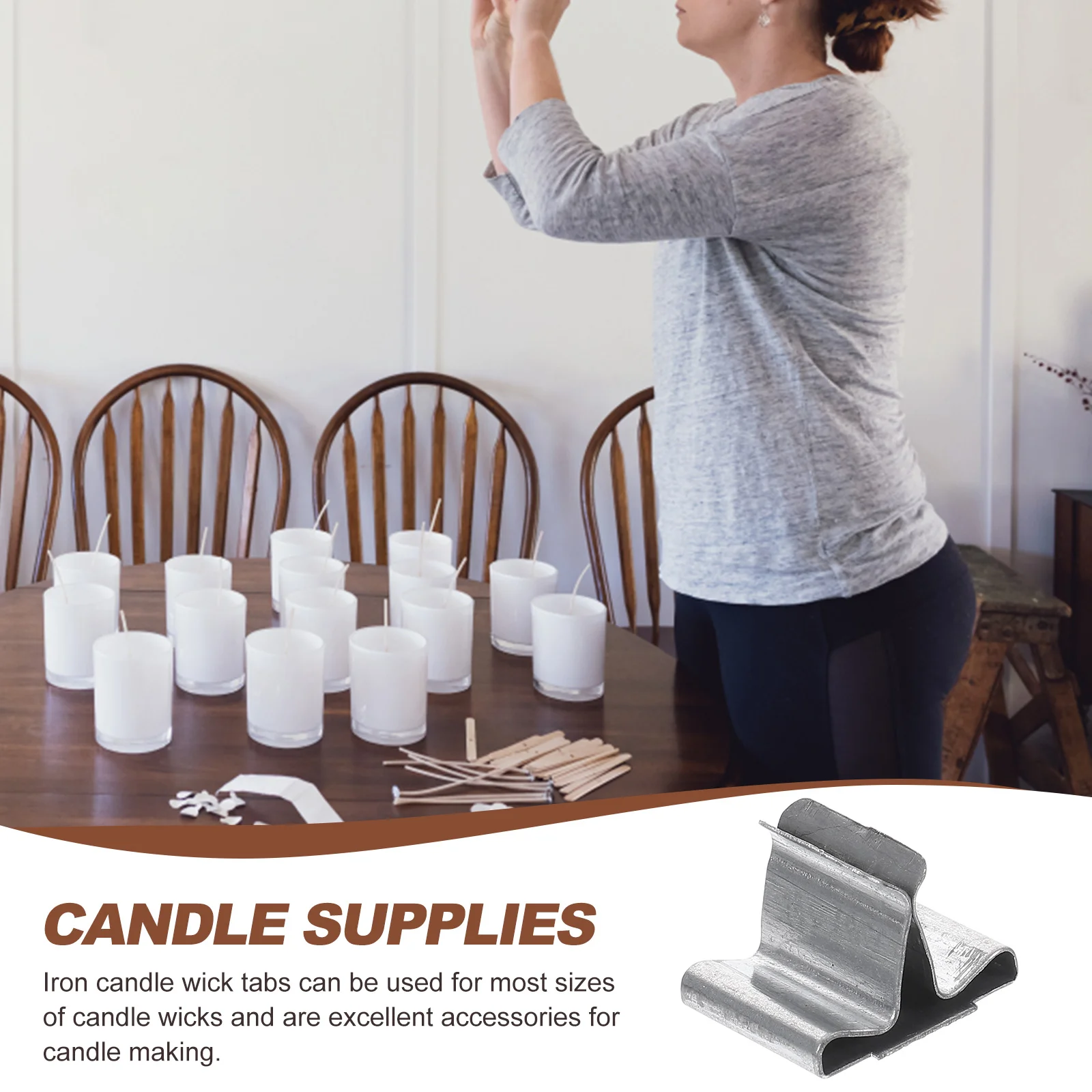 Деревянный держатель для фитиля держатели вкладок металлическая основа