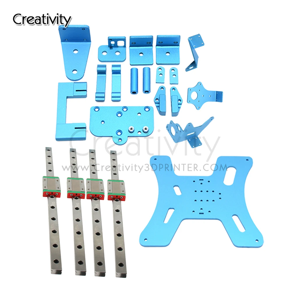 

Cloned BLV Ender-3 Pro DIY Upgraded Kit with XY Axis Belts Screws Aluminum Plate Linear Guide Slider for Ender 3 Pro 3D printer