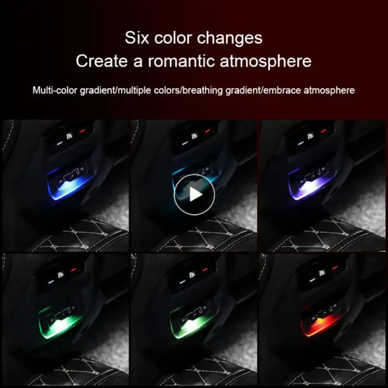 

Автомобильная фонарь, универсальный портативный автомобильный ночник, мини автомобильный атмосферный свет, Автомобильный светодиодный светильник, аксессуары для интерьера автомобиля