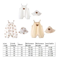 cotton baby boy romper summer organic double gauze soft romper jumpsuit for newborn baby toddler costumes