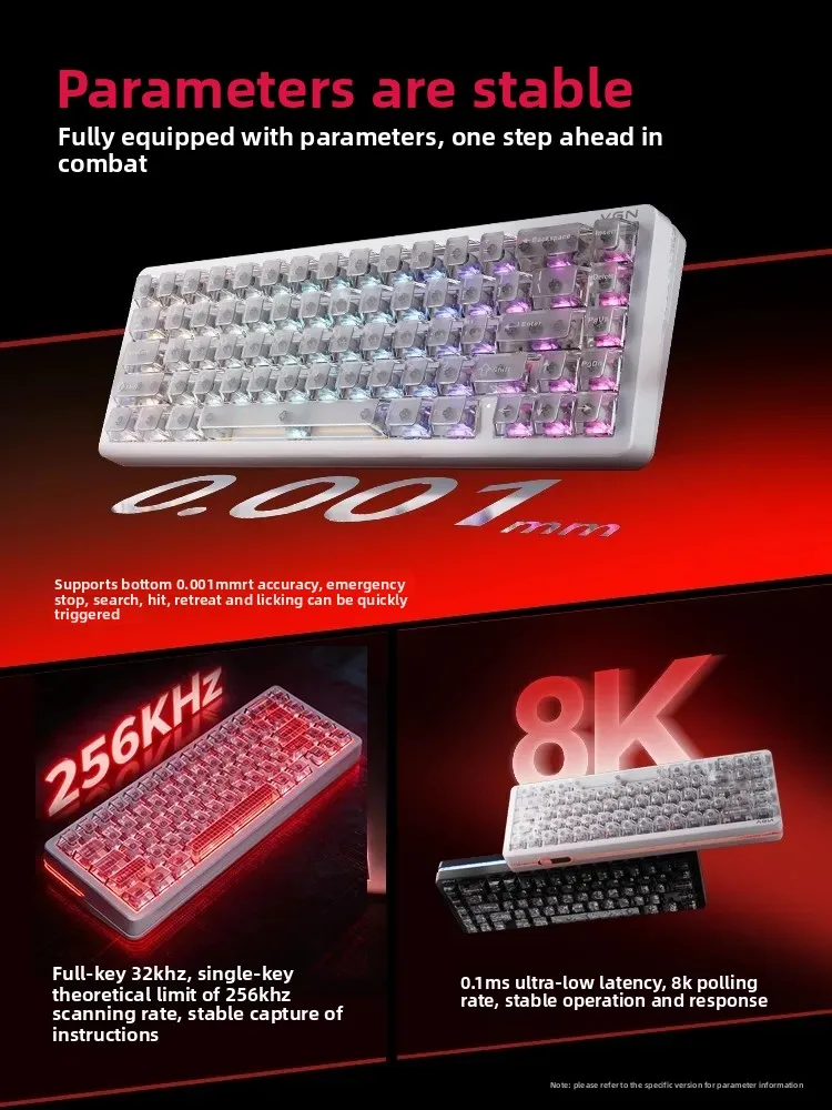 Фото Механическая клавиатура VGN NEON 68 с магнитными переключателями, горячая замена, низкая задержка, проводная, для геймеров, аксессуары для ПК и киберспорта, подарки №4