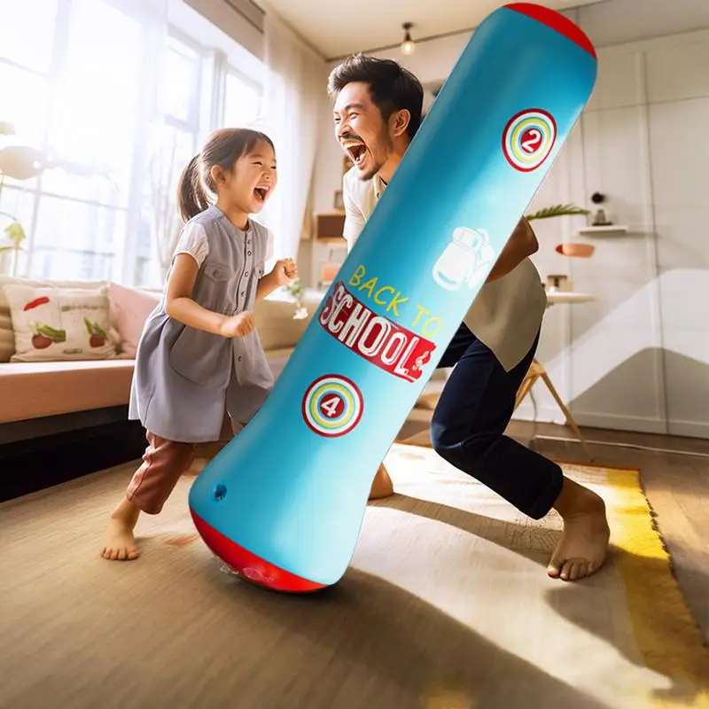 Надувная игрушка для бокса подставка с насосом детей