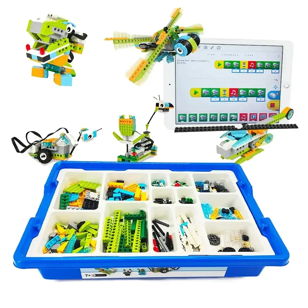 Фото WeDo 2.0 Развивающие функции, совместимые с деталями 45300 Core Set, строительные блоки, игрушки «сделай сам», рождественские подарки №2