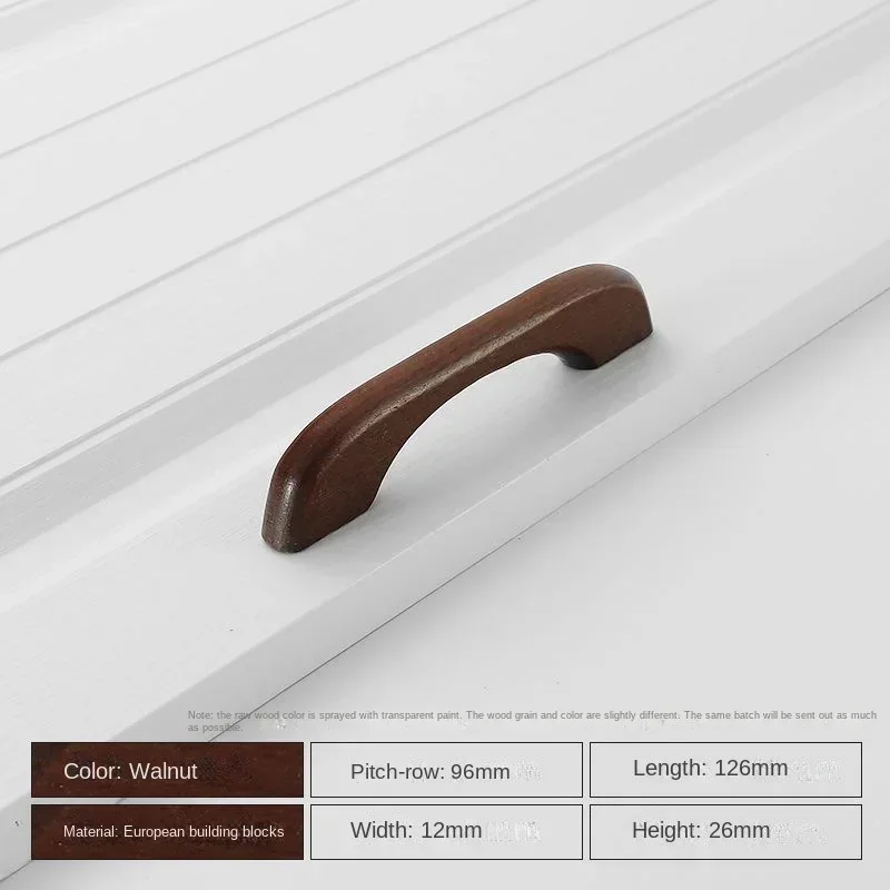 

1 шт., ручки из цельного дерева для шкафа, скандинавские ручки для шкафа, комода, ящика, ручки для шкафа, мебельная фурнитура, деревянные дверные ручки