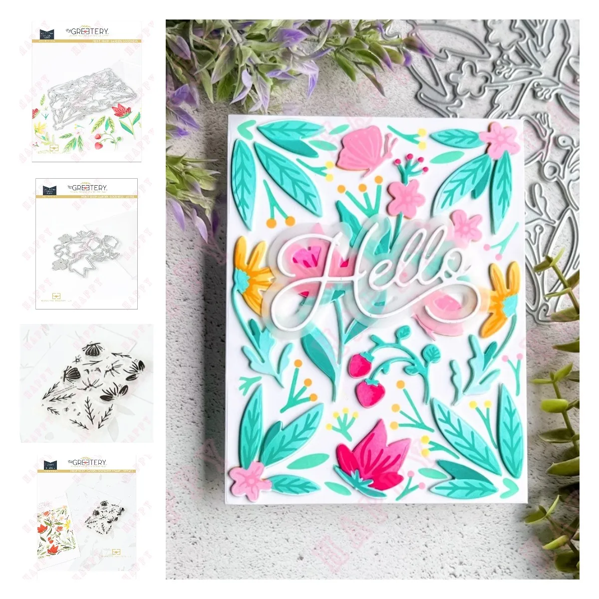 

2022 Arrival New Garden Goodness Dies Stamps Stencil Scrapbook Diary Diy Decoration Embossing Paper Craft Template Card Handmade