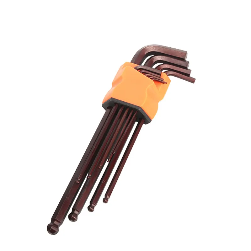 

S2 9-piece ball head Allen wrench Hexagon screwdriver Hexagon wrench tool driver
