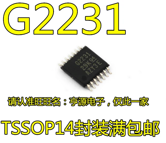 

Free shipping G2231 MSP430G2231IPW14R MSP430G2231 TSSOP14 10PCS