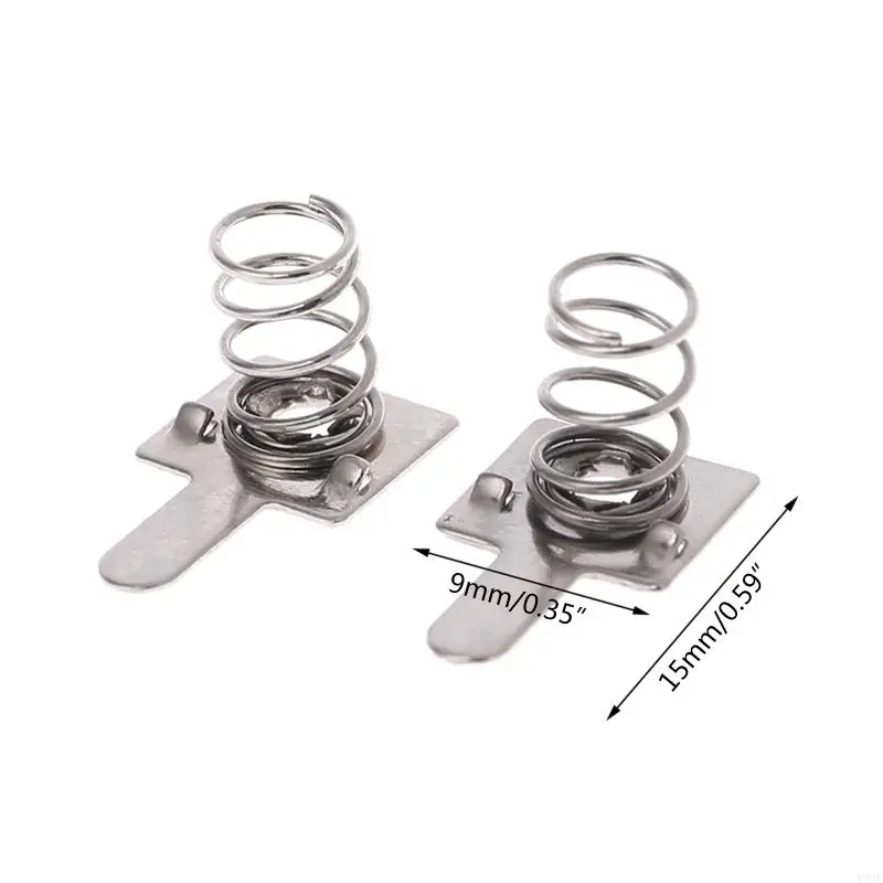 Y4UE 100 PCS Аккумуляторная шрапнельная металлическая аккумуляторная пружинная пластина с положительным до отрицательного (art.: 3920cc2c97e77) - 3920cc2c97e77