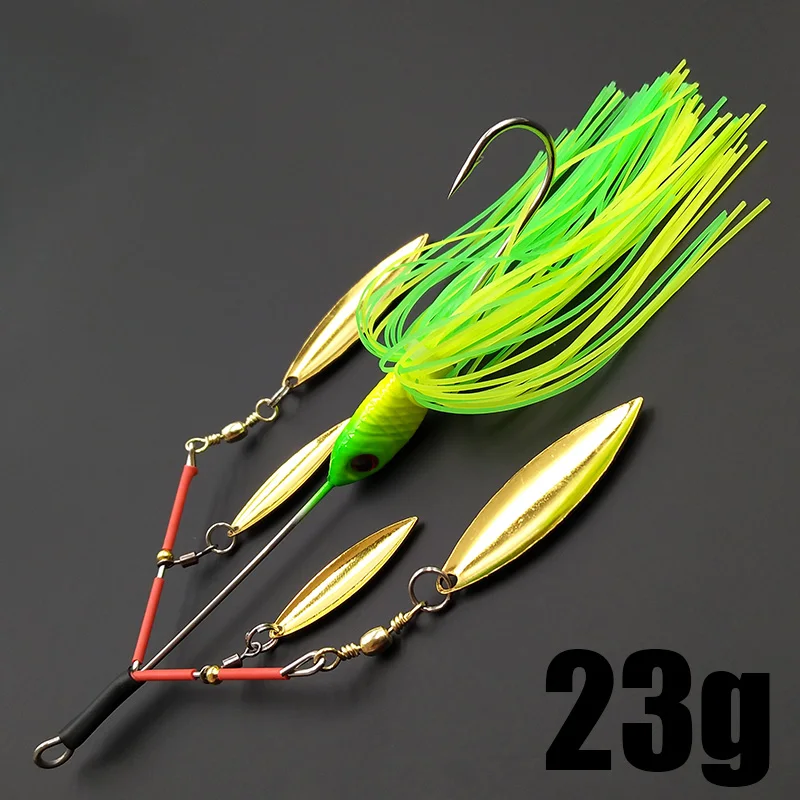 Lunker Спиннер приманка для рыбной ловли 23 г шумная вращающаяся спиннинговая с