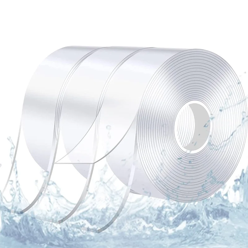 

Double Sided Nano Tape Waterproof Transparent Wall Stickers Reusable Heat Resistant Bathroom Home Decoration Magic Tape