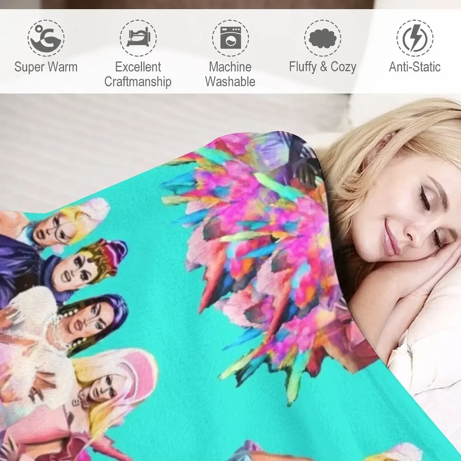 Великобритания Hun RuPauls Drag Race UK United Kingdolls пледы аниме декоративный диван для дивана