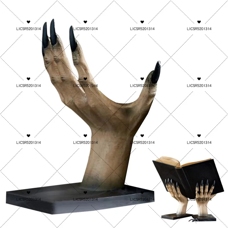 Подставка для книги ведьмы на Хэллоуин статуя Ручные Книги украшение стола