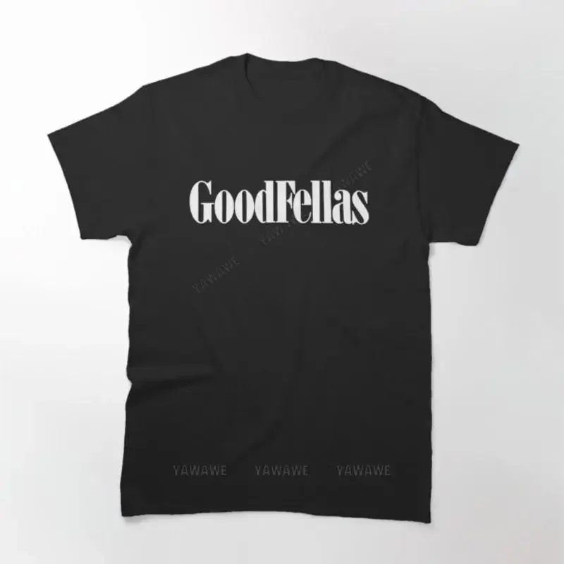 Новая хлопковая брендовая футболка черного цвета унисекс с логотипом Goodfellas