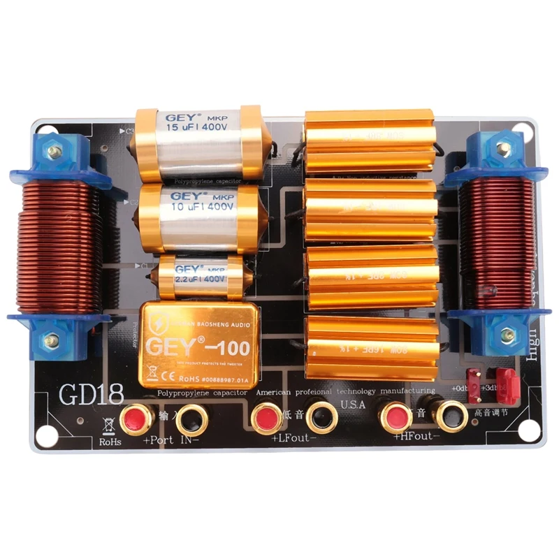 Делитель звуковой частоты высокой мощности 15 18-дюймовый делитель для