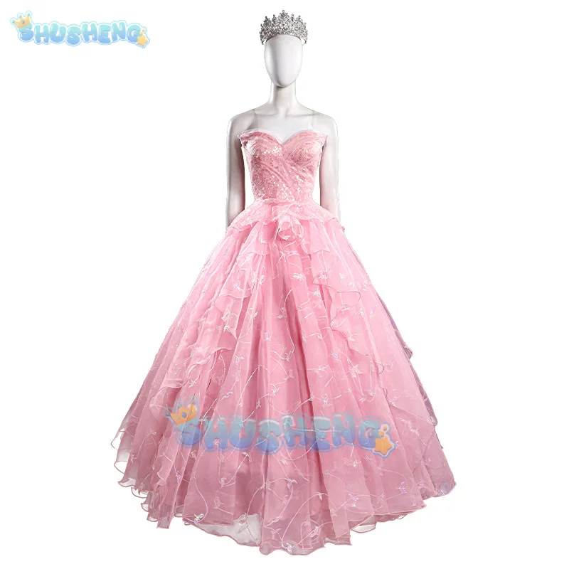 Shusheng зло Glynda карнавальный костюм розовое женское платье aceesories красивый наряд