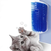 cat self groomer with catnip soft cats wall corner massage cat comb brush rubs the face with a tickling comb pet grooming supply