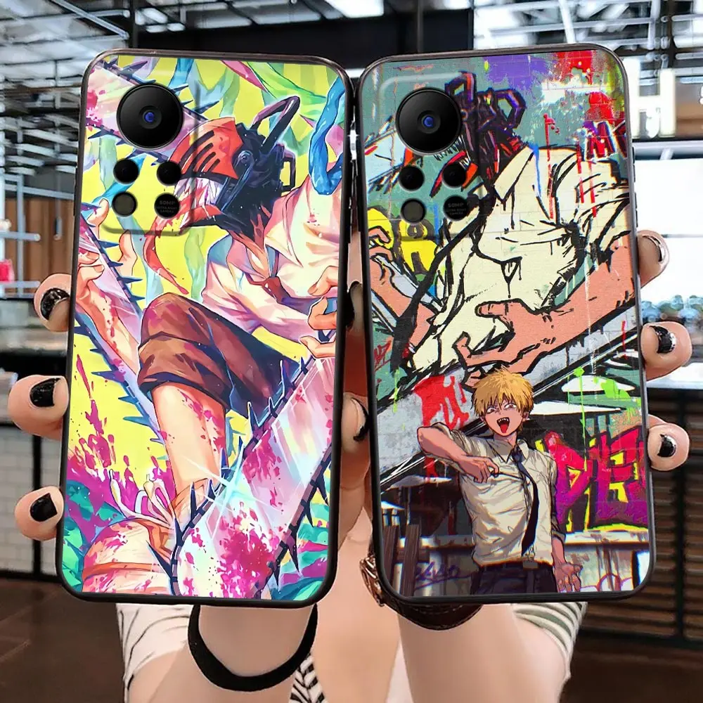 

Case For Infinix TECNO CAMON 19 16 X NEO 8 POVA 4 2 NEO2 NOTE 12 G96 11 10 8 8I S5 Pro 5G Case C-Chainsaw Man Pochita