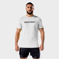 summer new 2022 slim white mens t shirt casual cotton crew neck short sleeve top fashion jogger fitness workout fitness wear