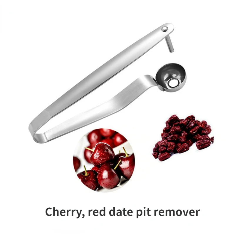 

Multifunctional Jujube Pitting Device Stainless Steel Cherry Hand-pressing Core Remover Household Enucleator Kitchen Baking Tool