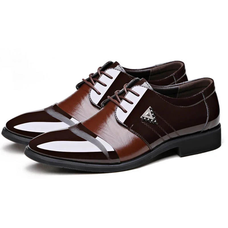 Men Dress Shoes British Style Business Formal Leather Shoes Men Luxury Wedding Party Brogue Oxford Shoes Elegant Dress Shoes Man