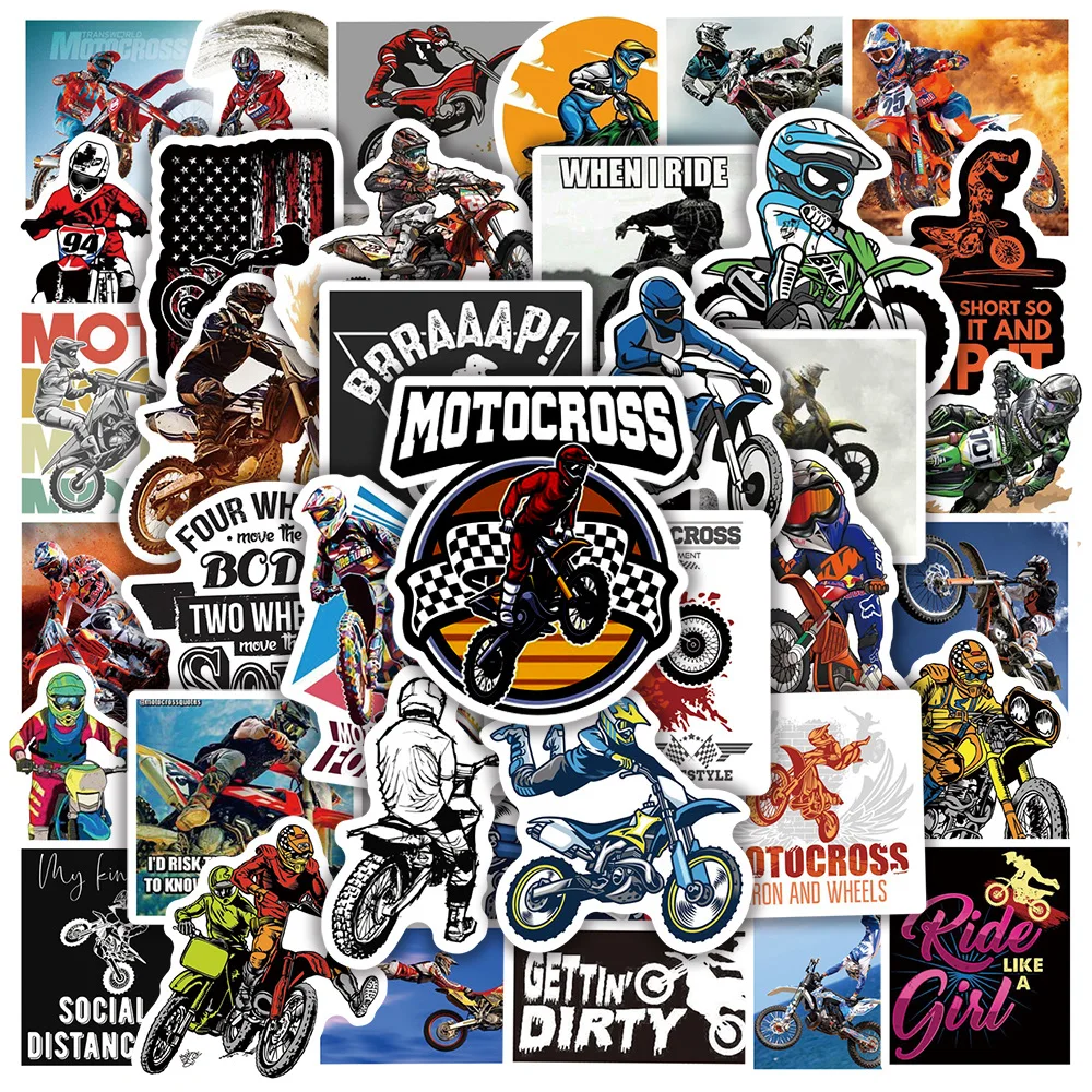 

50pcs Off-road Vehicle Cool Motorcycle Personality Graffiti Sticker Cup Luggage Notebook Scooter Motorcycle