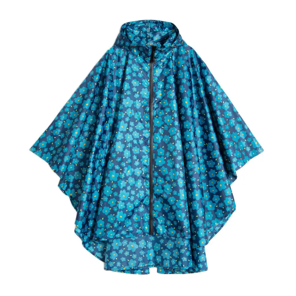

Rain Poncho Batwing-Sleeved Hooded Waterproof Rain Jacket For Women