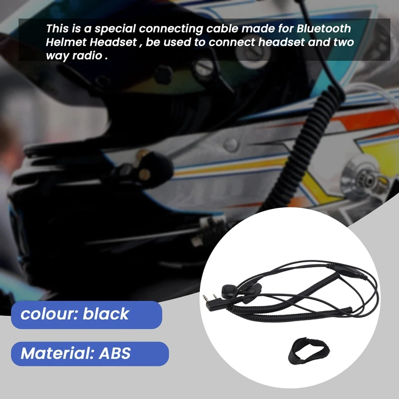 V3 V6 V8 V1098a V5s Bluetooth-гарнитура для шлема Специальный соединительный кабель Kenwood Baofeng