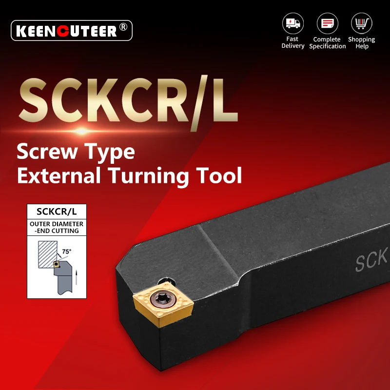 SCKCR1212 SCKCR1616 SCKCR2020  SCKCR2525 External Turning Tool Cutter Bar CNC SCKCR SCKCLLathe Bar Turning Holder