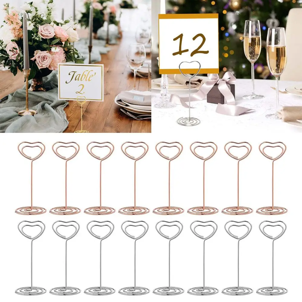 

Picture Cards Display Stand Desktop Decoration Paper Clamp Clamps Stand Table Numbers Holder Photos Clips Place Card