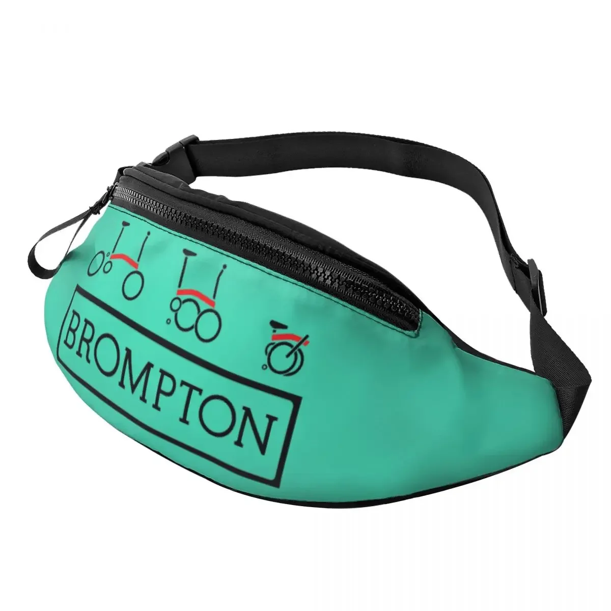 

Велосипедная забавная сумка Bromptons для мужчин и женщин, заказной поясной кошелек через плечо для Путешествий, Походов, телефона, денег