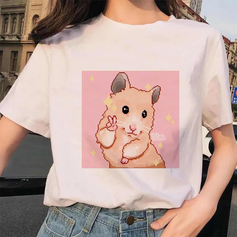 

Summer Women t-shirt Kawaii White Tshirt Fashion Short T shirt Korean Clothes Streetwear Vintage Harajuku Kawaii Casual Tops Tee